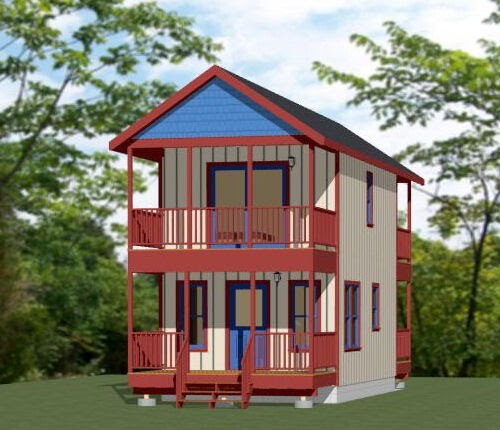 14x24 tiny house 597 - house, sq